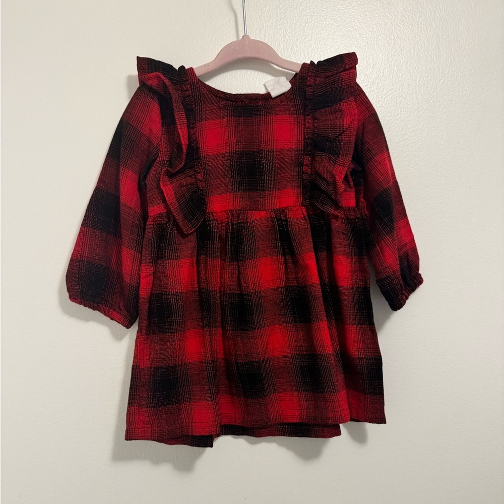 Baby/Toddler girl dress. Size 12-18 months, black and red. Never worn